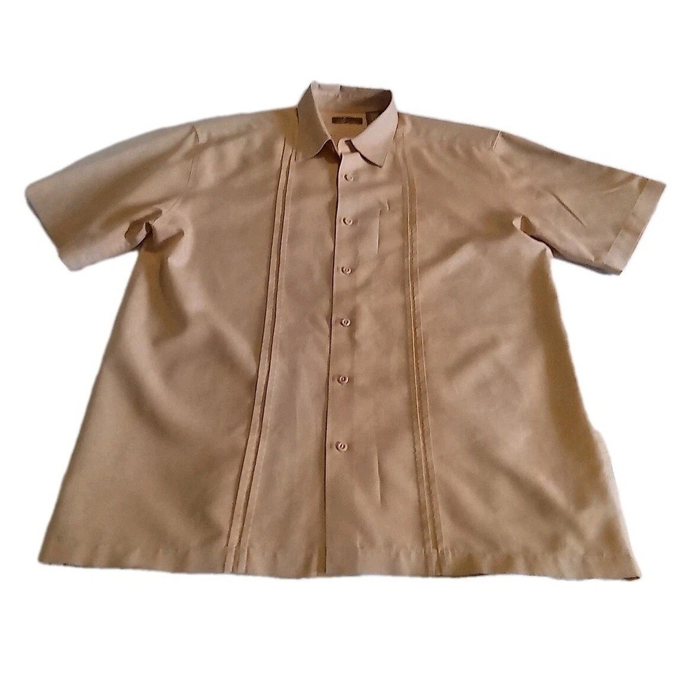 Café Luna Men's Medium Light Orange Panel Button